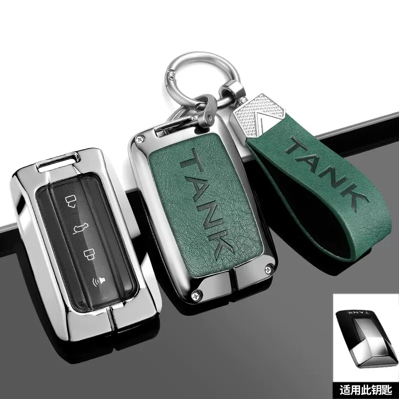 

Car Remote Key Fob Case Cover Shell Bag For Great Wall GWM WEY TANK 300 500 Tank300 Tank500 2021 Protector Keychain Accessories