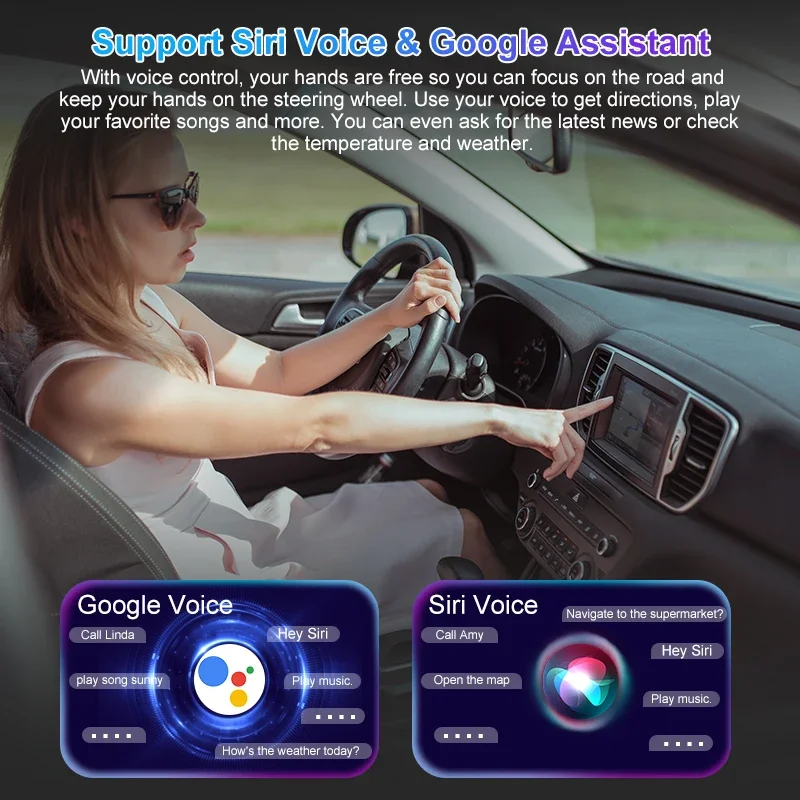 Фото 2026 Android 14.0 4+64 ГБ Беспроводной CarPlay AI Box Kowankit Smart 5 в 1 HDMI Plug & Play Android Auto Автомобильный ТВ-бокс для Netflix YouTube №3