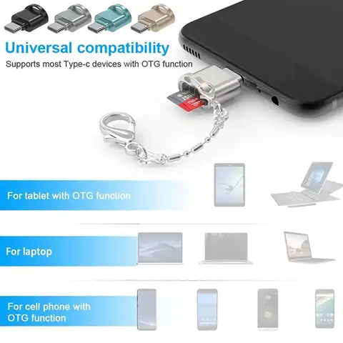 Устройство чтения карт памяти USB 3.0 типа C Адаптер USB-C к TF OTG Устройство чтения карт памяти Type-C для Samsung