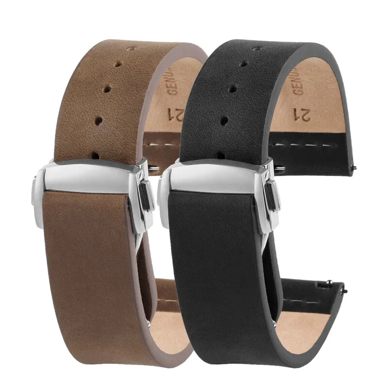 Быстросъемная цепочка для часов Rado Captain Cook серии R32505315 32505205, кожаный ремешок для часов со складной пряжкой 19, 21 мм, черный (art.: 3920d2a8daeac) - 3920d2a8daeac