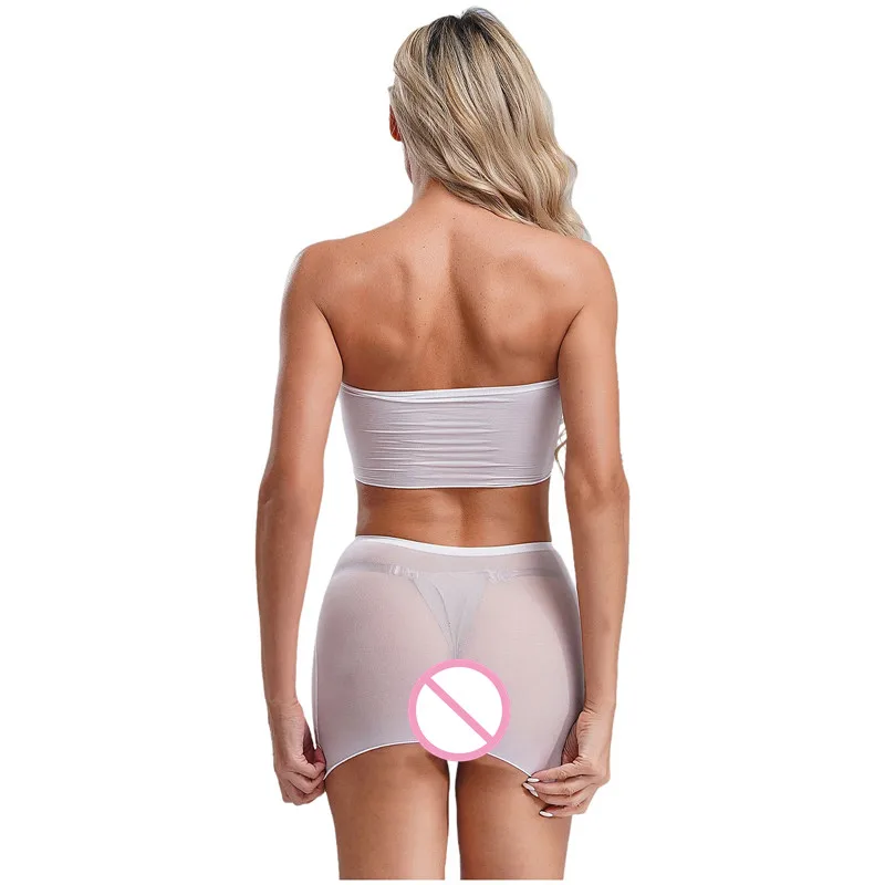 Женский комплект прозрачного нижнего белья с мультяшным принтом ночная рубашка