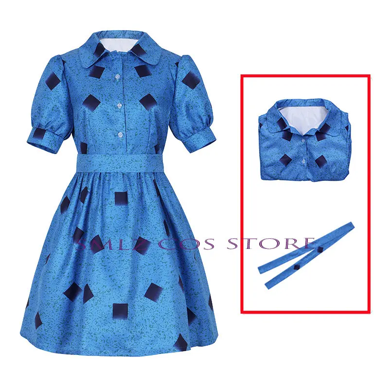 

Anime Roald Dahls Matilda the Musical Cosplay Costume Adult Kids Girl Matilda Dress Halloween Birthday Party Clothing