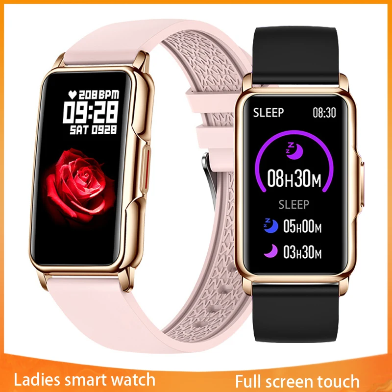 

Женские умные часы Xiaomi Mijia, модные мужские наручные часы для фитнеса, с пульсометром и напоминанием о звонках, умные часы для Android и IOS