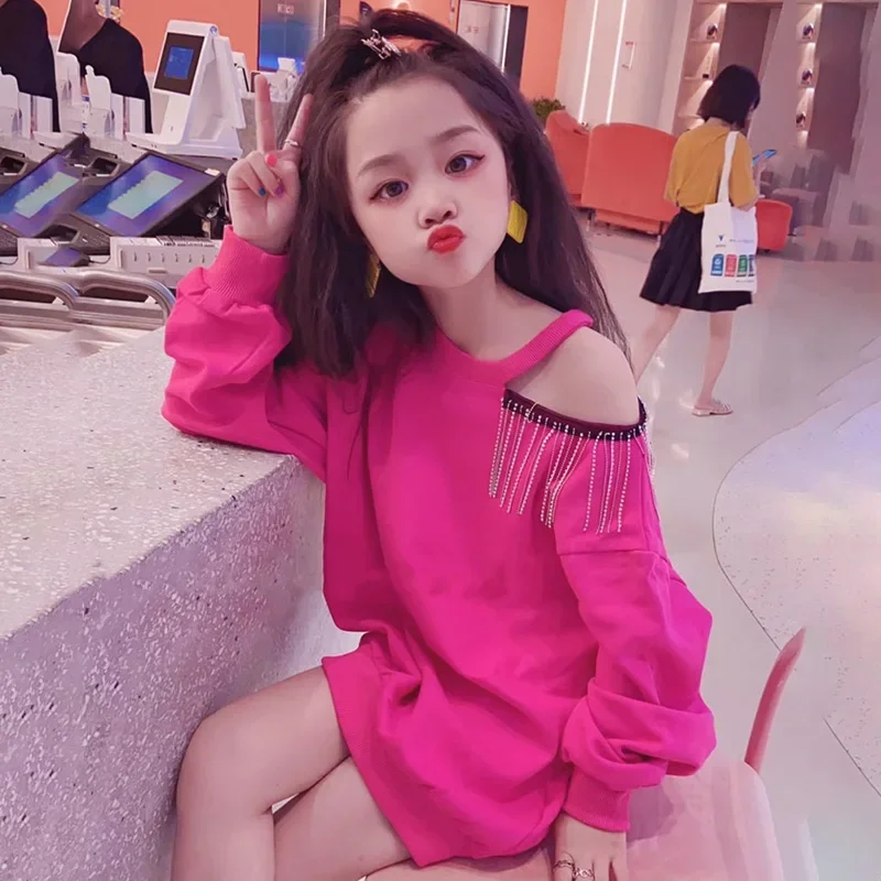 Свитер для девочек на весну и осень пуловер малышей Детские футболки топы