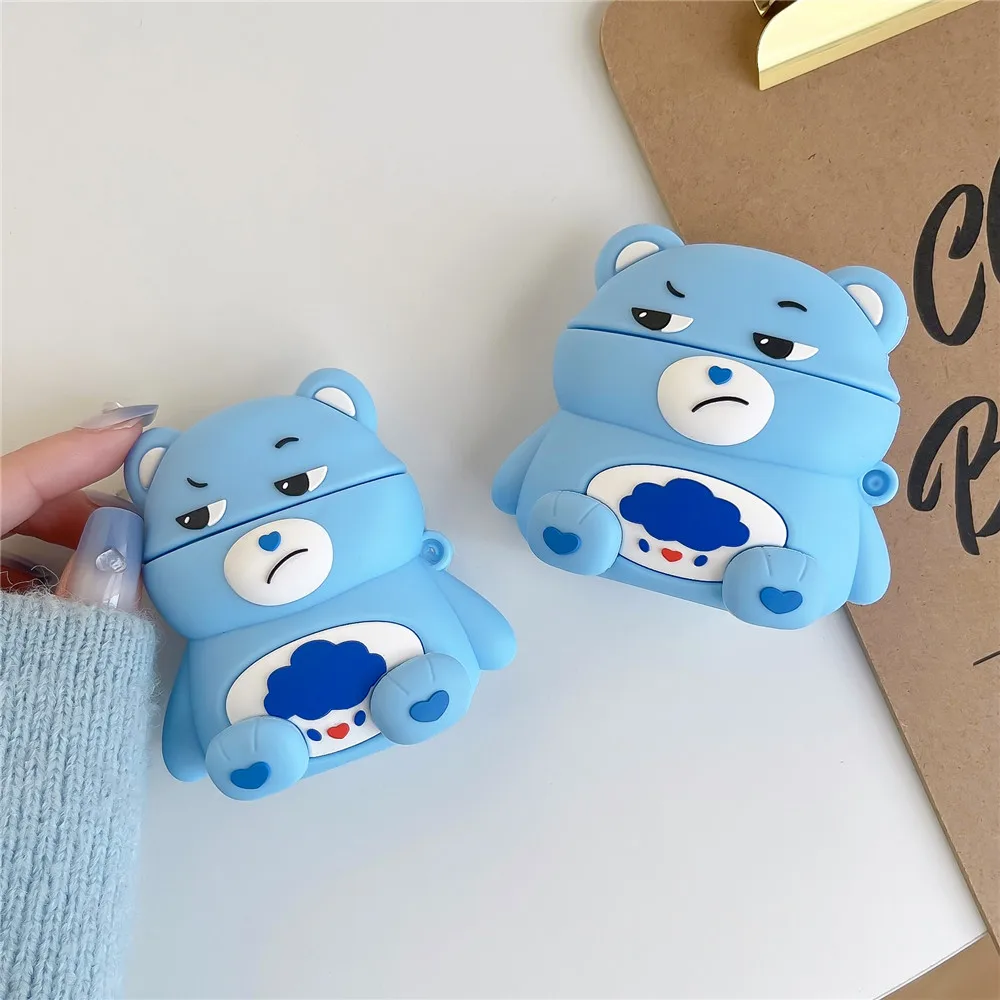 

Чехол для AirPod 2, мягкий силиконовый чехол с 3D рисунком Kirby для беспроводных наушников Apple Airpods, симпатичный чехол