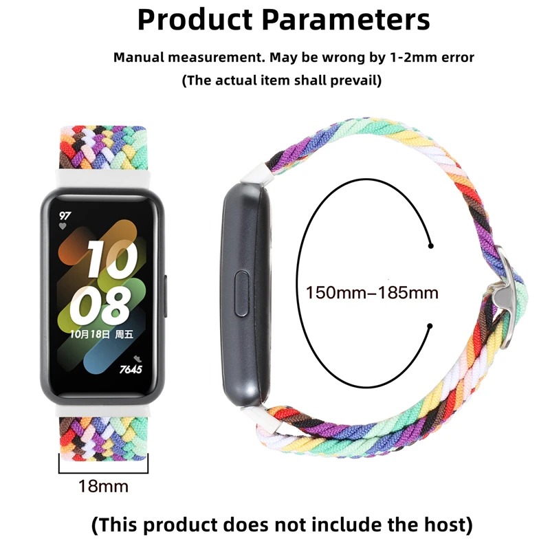 Фото Ремешок для 2022 Huawei, регулируемый, плетеный, для huawei watch 7 №3
