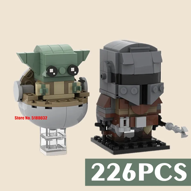 

New 226PCS Star Space Wars and Baby Yodaed Kid Toys Mandalorianed Building Blocks Diy Toys Bricks Creative Xmas Gift Kids
