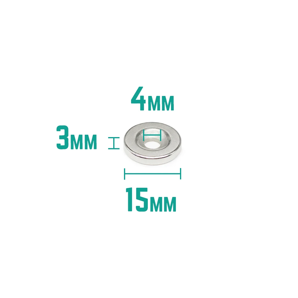 

5/10/20/30/50/100PCS 15X3-4 mm Small Round Search Magnet 15X3 With Hole 15x3-5mm Countersunk Neodymium Magnet Disc 15*3-3 N35