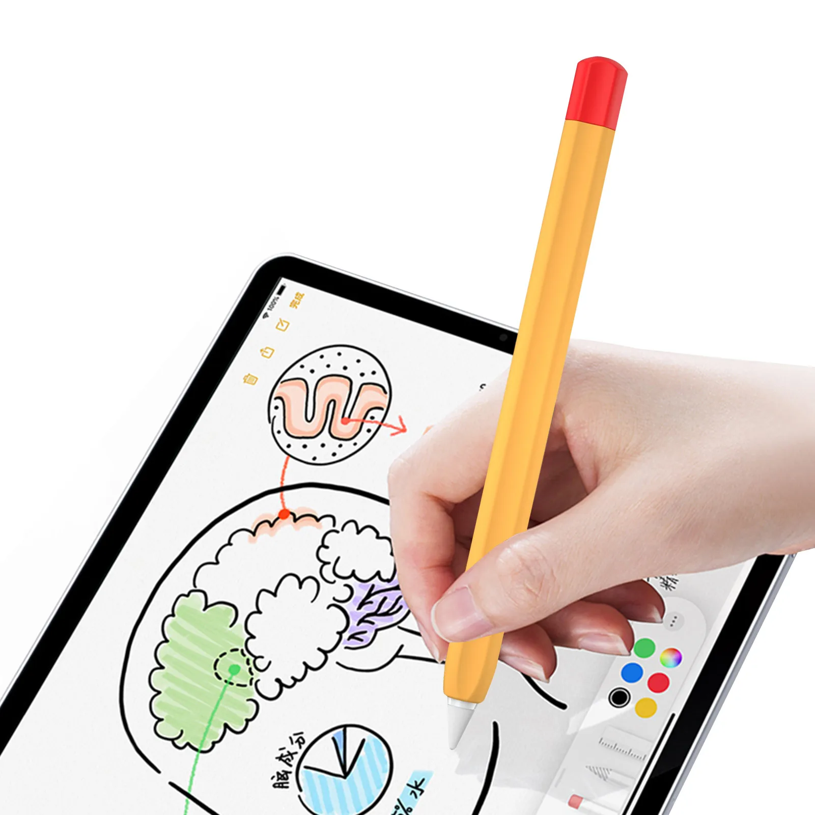 

Силиконовый чехол для Huawei M-Pencil 2, защитный чехол, держатель крышки для Huawei M-Pencil 2, аксессуары, чехол для стилуса с защитой от падения