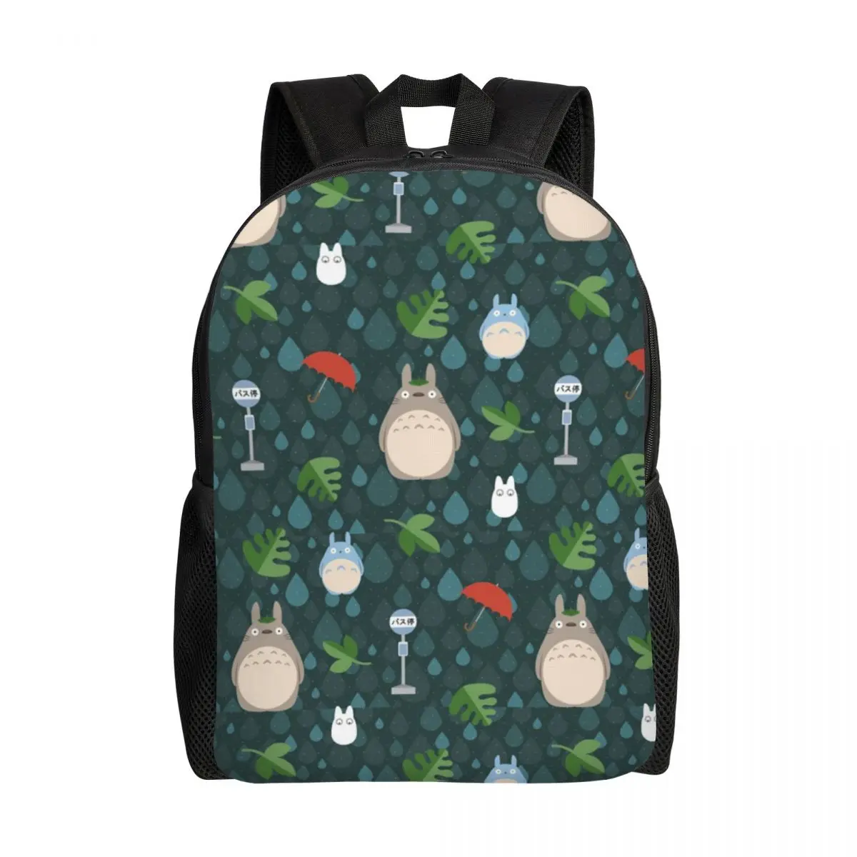 My Neighbor Totoro 	 Rain Backpack for Men Women Water Resistant School College Anime Manga Studio Ghibli Bag Printing Bookbag