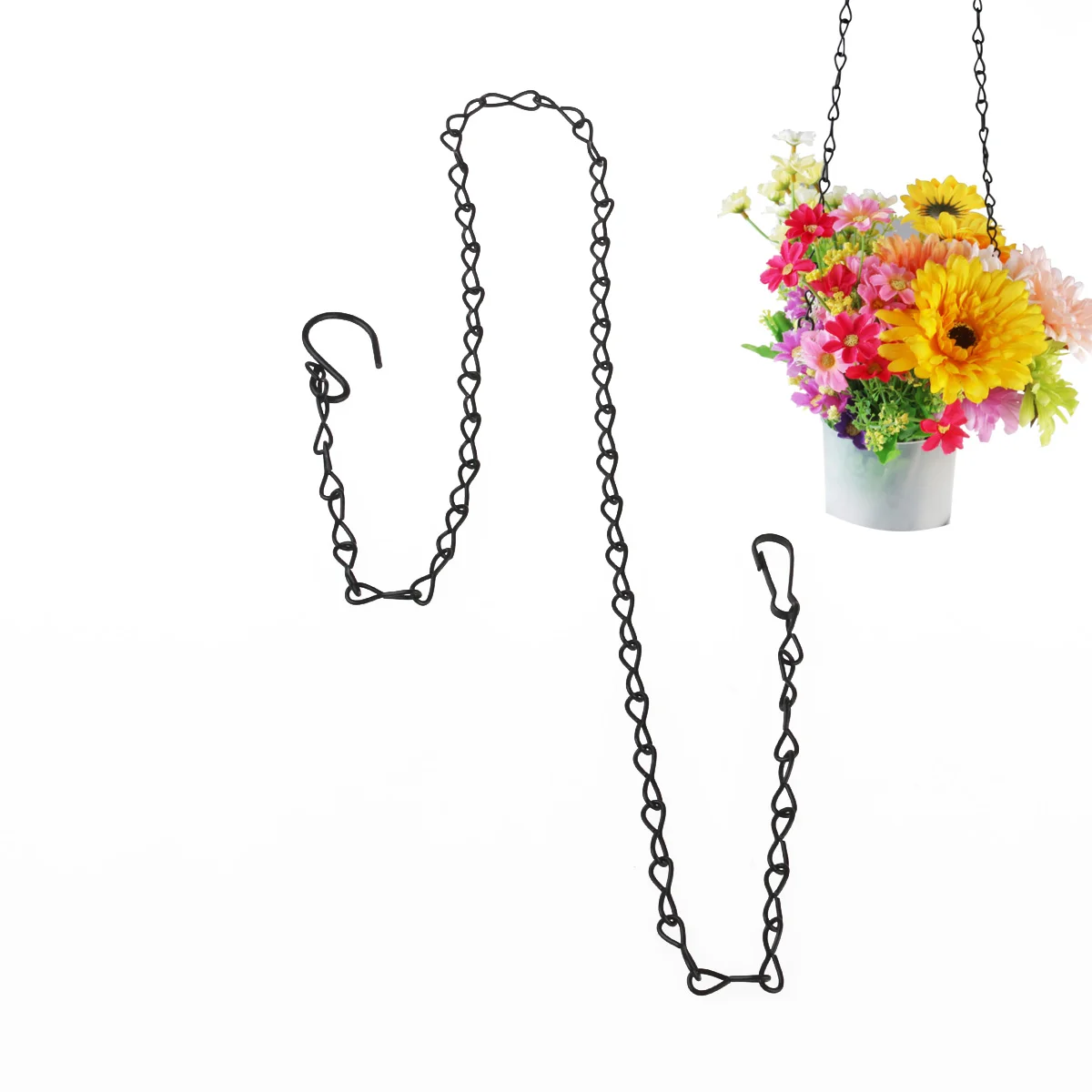 

90cm Hanging Chain Hanging Basket Chain Flower Pot Replacement Chain for Bird Feeders, Billboards, Chalkboards, Planters and