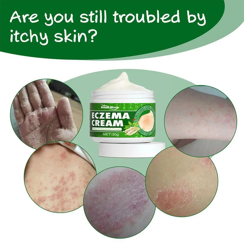 

1pcs Herbal Skin Itching Antibacterial Cream Psoriasis Anti-itch Skin Cream Rash Eczema Treatment Desquamation Relief Urtic W6g8