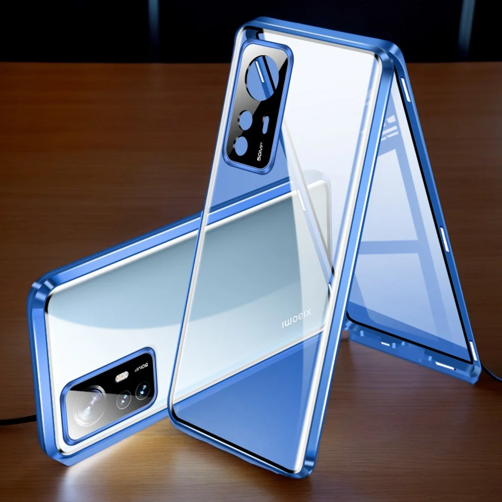 360 ° Металлический магнитный двусторонний объектив из закаленного стекла для Huawei