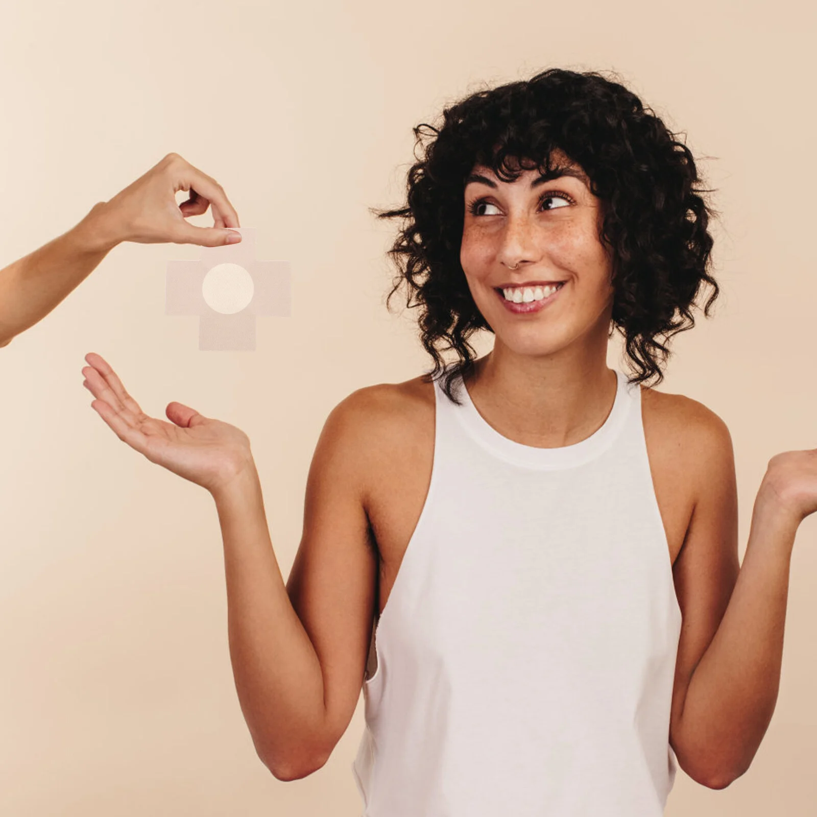 5 Pairs Stickers Cross Shape Cover Pasties Anti-bump Breast Covers Cloth Swimming Pool