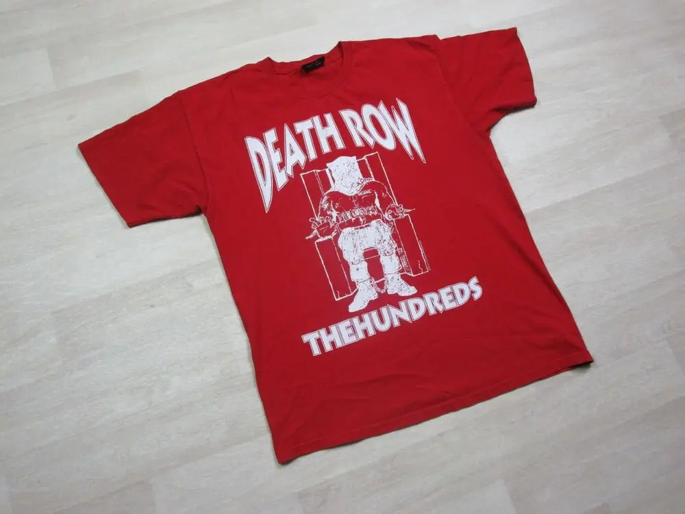 Футболка Death Row Records (большой размер) красная (The Hundreds Brand) рэп Тупак 2016 г.