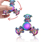 Спиннер-антистресс для детей и взрослых, металлическое кольцо-антистресс с винтовым подшипником для пальцев, пиратов, подарок для детей