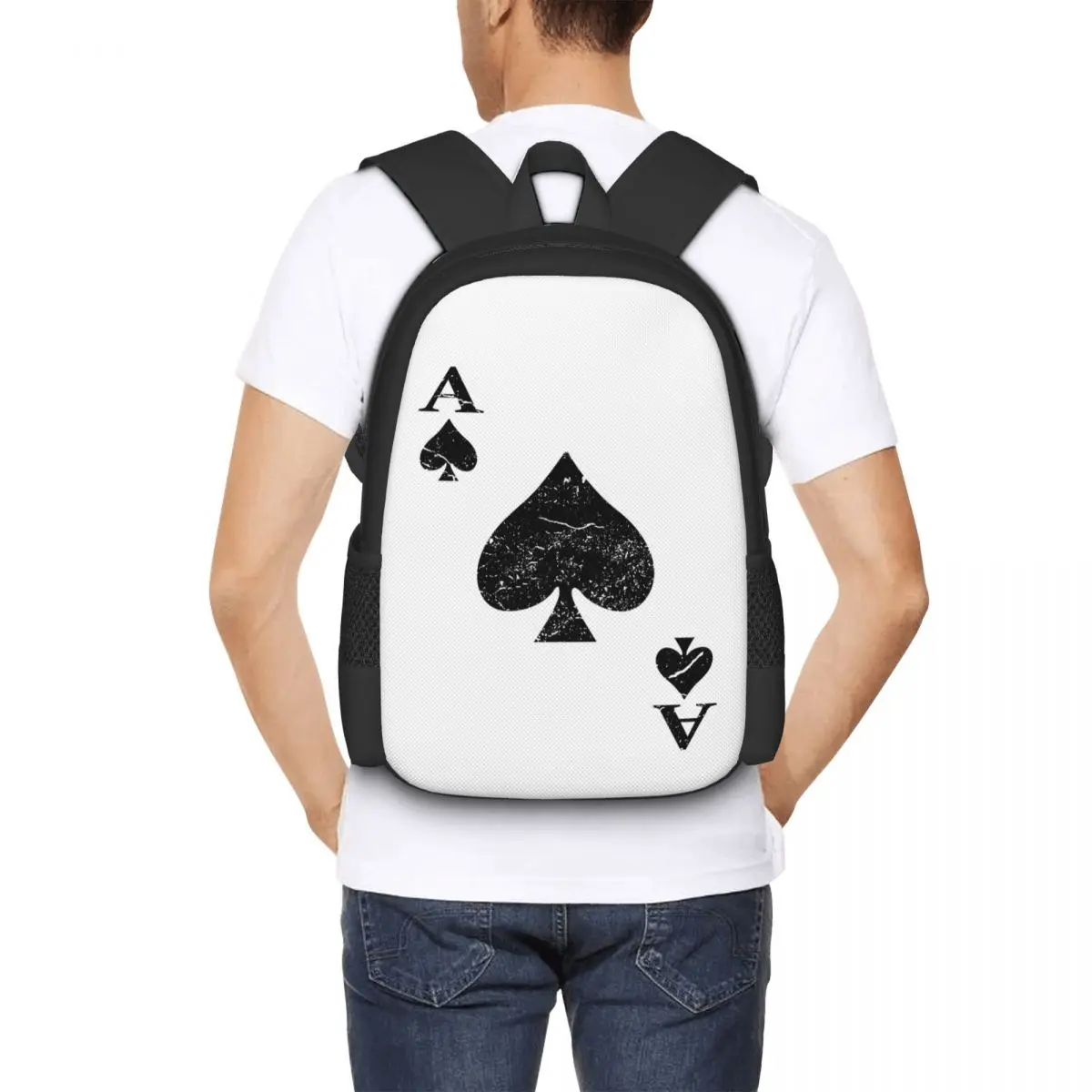 Ace Spades Card Game Costume Backpack for Girls Boys Travel RucksackBackpacks for Teenage school bag