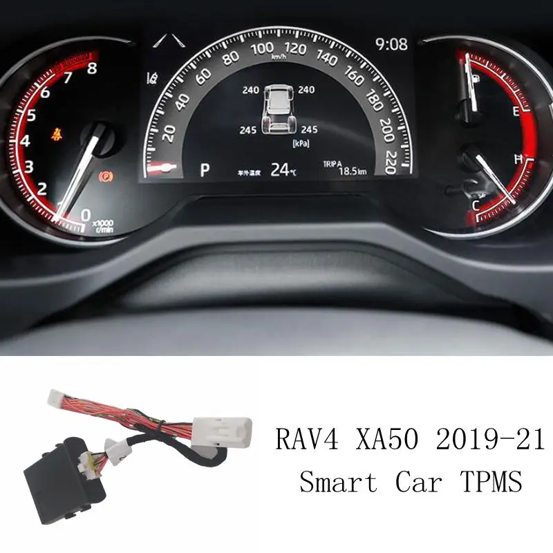 

Car TPMS Tyre Pressure Monitoring System Digital LCD Dash Board Display for Toyota Rav4 2019 2020 2021 Xa50