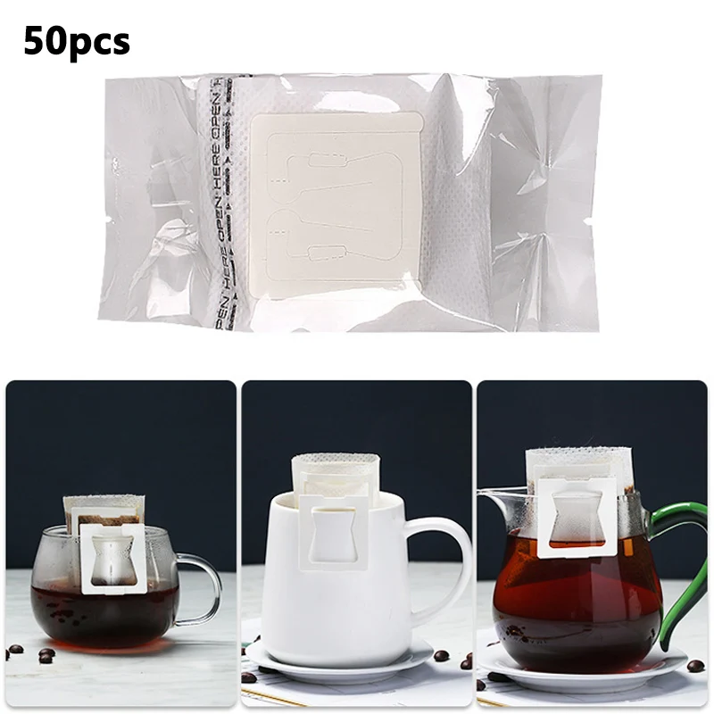 

50 шт./упаковка, одноразовые мешки для кофе