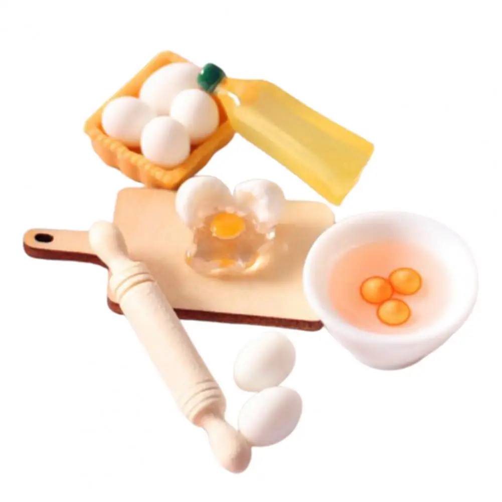 1 компл. Мини-яйцо анти-выцветающий реквизит для стрельбы ABS кукольный домик