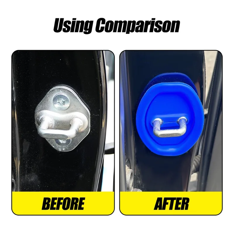 Силиконовая защитная накладка на дверной замок автомобиля