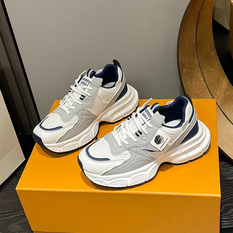 

Women Sneakers Mesh Soft Platform Shoes Autumn Lightweight Outdoor Sports Shoes Breathable Running Shoes Lace Up Casual Shoes