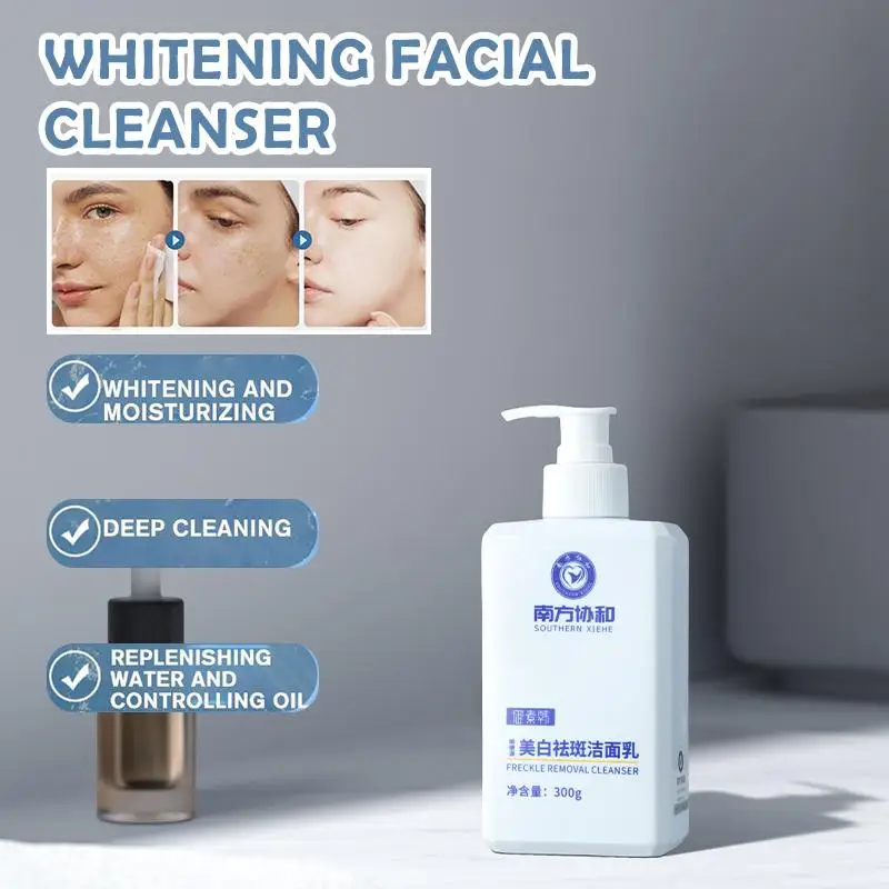 

150/300g Whitening Facial Cleanser Foaming Facial Cleanser Deep Refreshing Balance Face Oil Wash Moisturizing Cleansing Con A7S4