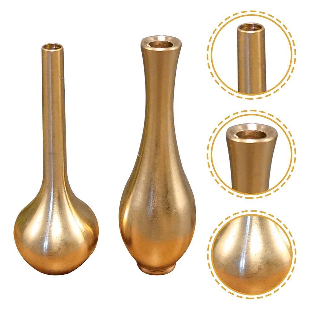 

Vase Flower Vases Bud Small Floral Decorative Mini Brass Metal Single Decoration Arrangement Table Gold Wedding Pot Stem Coffee