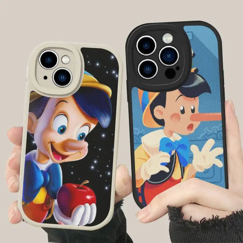 

Disney Pinocchio Phone Case Hard Leather For iPhone 14 13 12 Mini 11 14 Pro Max Xs X Xr 7 8 Plus
