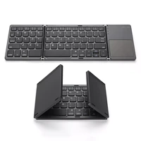 jelly comb foldable mini bluetooth keyboard portable wireless keyboard rechargeable with touch pad for pc tablet notebook ipad