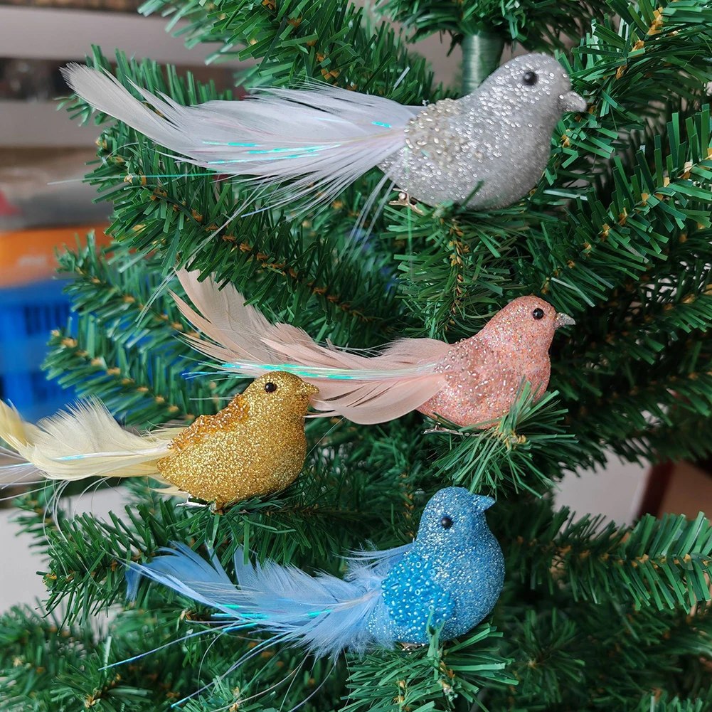 

1PC Artificial Foam Feather Birds Decorative Fake Doves Garden Wedding Decortions Craft Birds Model Bird Toys Birds Photo Props
