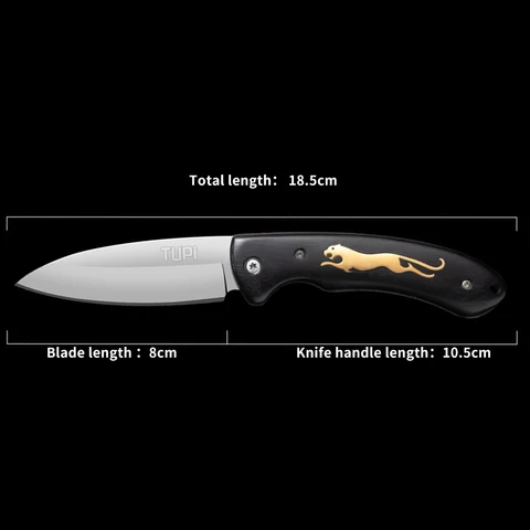 Складной нож TUPI из стали с деревянной ручкой