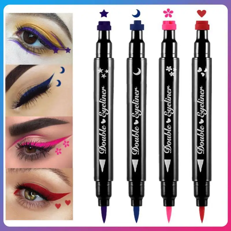 

Liquid Colorful Eyeliner Stamp Marker Pencil Waterproof Stamp Double-ended Eye Liner Pen Lipgloss Cosmetic Eyliner