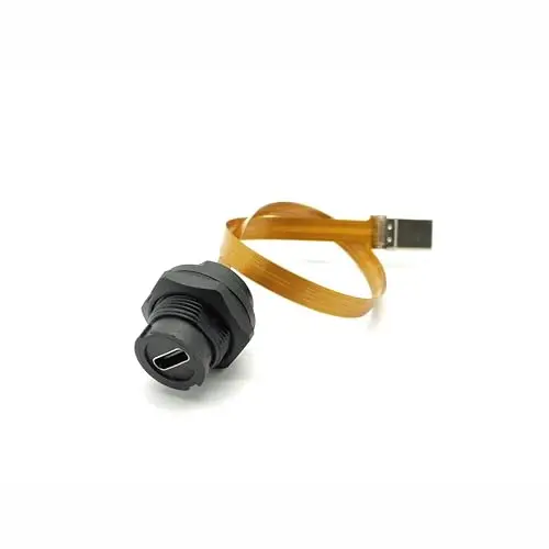 Фото Водонепроницаемый удлинительный кабель USB-C (гнездо-штекер) 20 см, гибкий разъем FPC для монтажа на печатную плату, IP68, пылезащищенный, для наружного оборудования №1