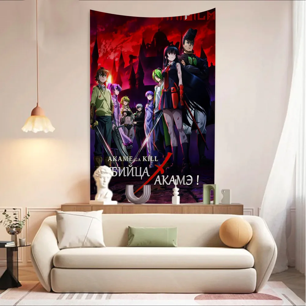 Akame Ga Kill Printed Large Wall Tapestry Art Science Fiction Room Home Decor Blanket