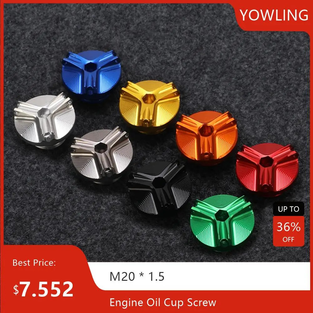 

M20*1.5 Motorcycle Engine Oil Cup Filter Fuel Filler Tank Cover Cap Screw FOR SUZUKI GSX 750F GSX750F 1989-2000 2001 2002 2003