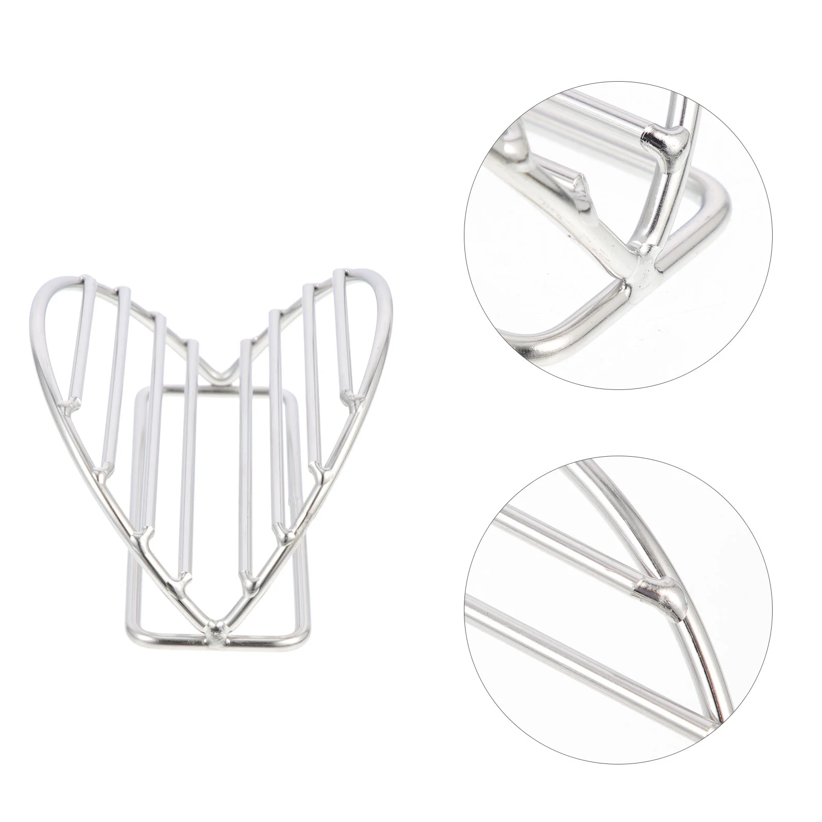 

Taco Holder Rack Tray Stand Shell Stainless Steel Pancake Metal Plate Plates Tortillas Oven Platters Truck Maker Supplies Party