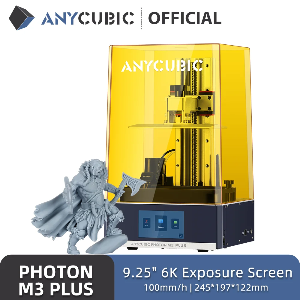 Price ANYCUBIC Photon M3 Plus LCD 3Dプリンター、9.25インチ 6K スクリーン 6L 最大10cm 時の 高速3D印刷
