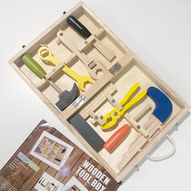 

Kids Assembly Toolbox Kits Toy w/ Hammer Education Toy Children’s Party Present
