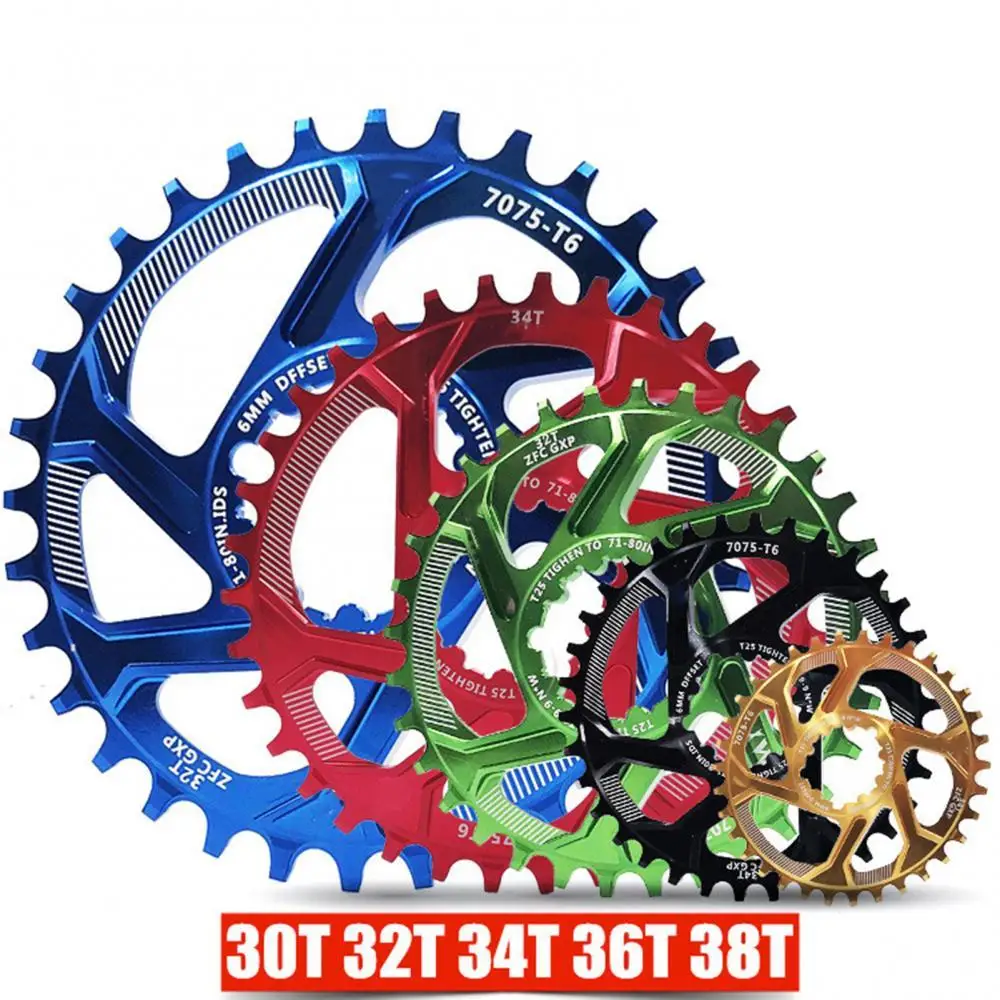 

Mountain Bicycle Chainwheel Aluminium Alloy Bike 30/32/34/36T Chainring Offset 6mm for GXP XX1 X0 X9 Bicycle Parts