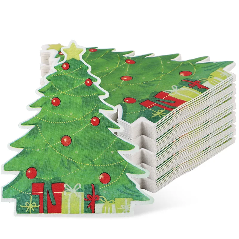 

Одноразовые рождественские салфетки ZQNYCY