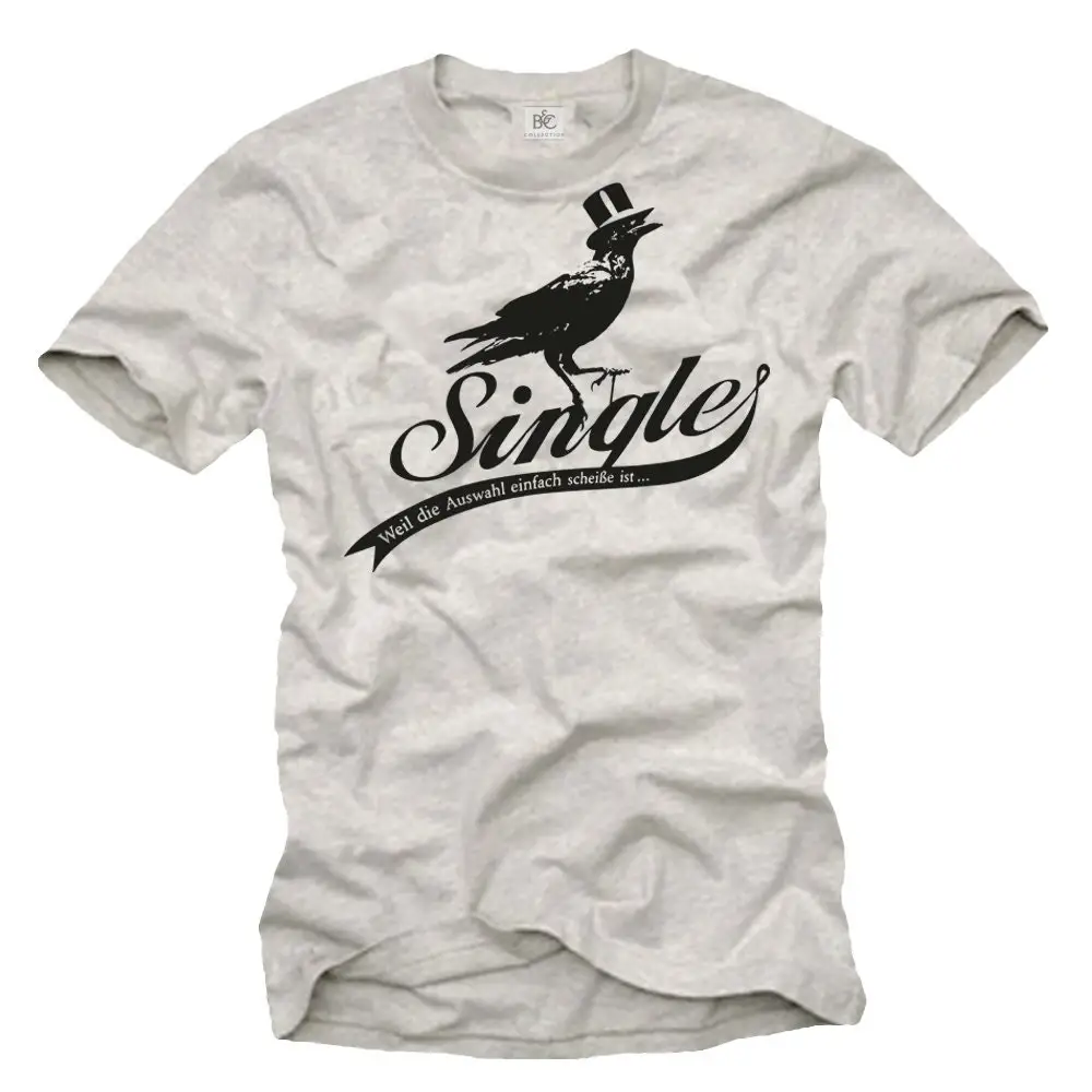 Крутая футболка для мужчин с забавной немецкой надписью Single Weil Die Voi Einfach Sembaliße Ist