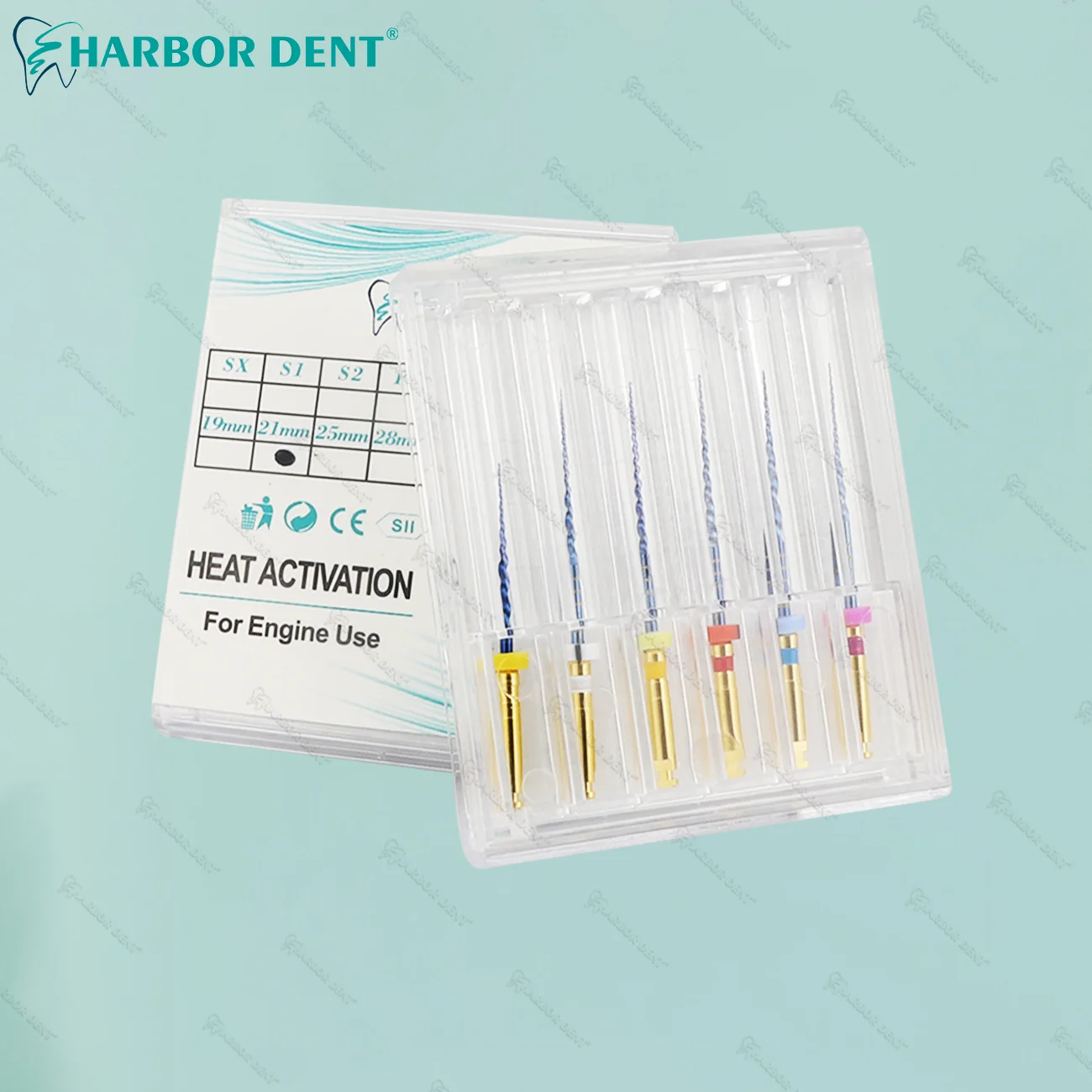6 шт./коробка стоматологические файлы для корневых каналов