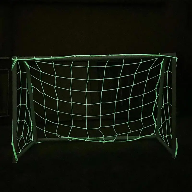 

Luminous Full Size Football Net For Soccer Goal Post Junior Sports Training Match Glow In The Dark Mesh 1.8M X 1.2M