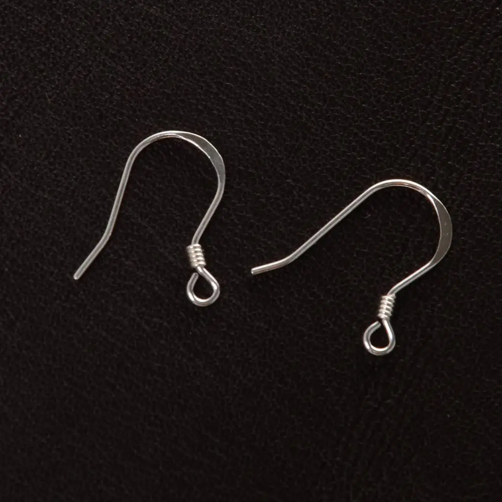 

Phenovo 925 Sterling Silver Color Fish Earrings Hooks for Beads Makings