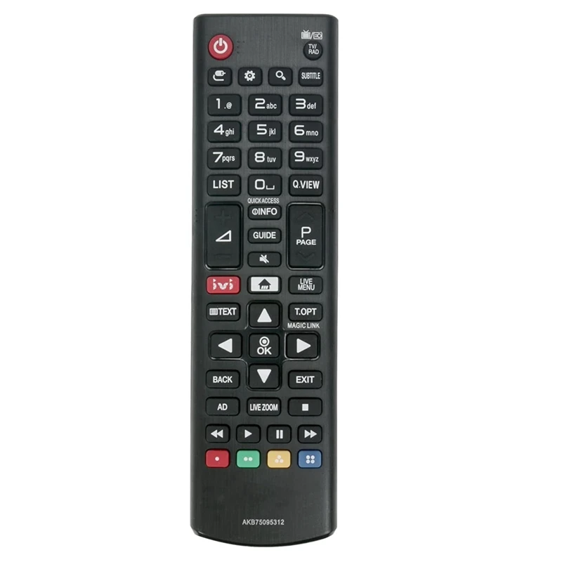 

Пульт дистанционного управления AKB75095312 для ЖК-телевизора LG 24LJ480U 24MT49S 28LK480U 28MT49S 32LJ594U 32LJ600U 32LJ610V