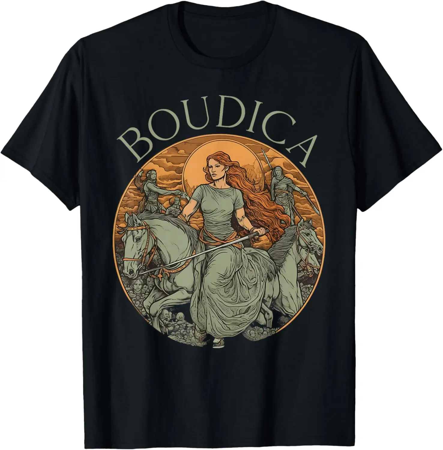 Футболка Boudica Boadicea Warior Queen Celtic Iceni Tribes