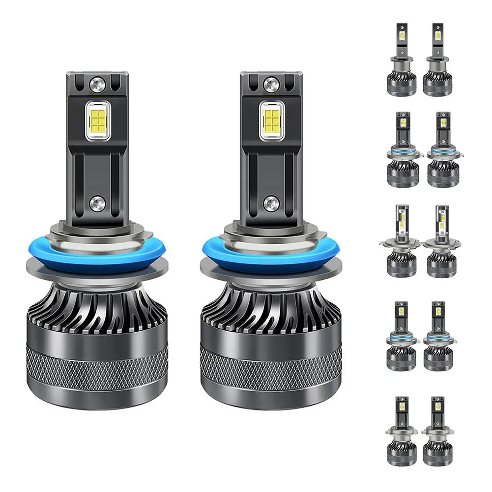 Лампы для фар головного света K10, 300% лм, 6500 ярче, 120 K, Вт, лампы головного света с вентилятором, комплект из 2 шт.