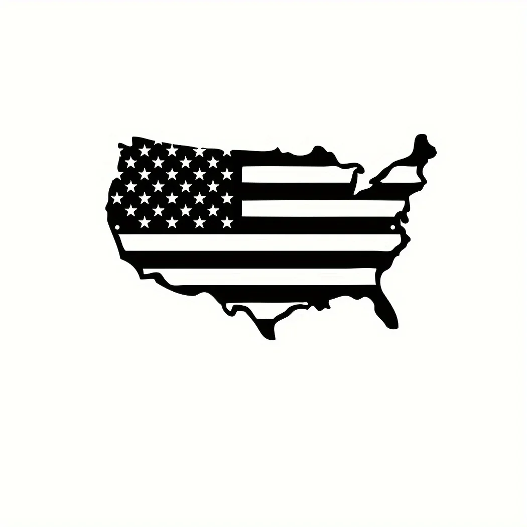 CIFbuy Металлический Настенный Флаг Карта США Декоративное Патриотическое