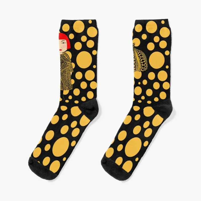 

Yellow dots Wake inspired Socks Knee-High Socks Ladies